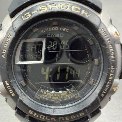 Casio G-Shock G-7710 Watch Men 46mm Black Gray Alarm Chrono Round New battery1