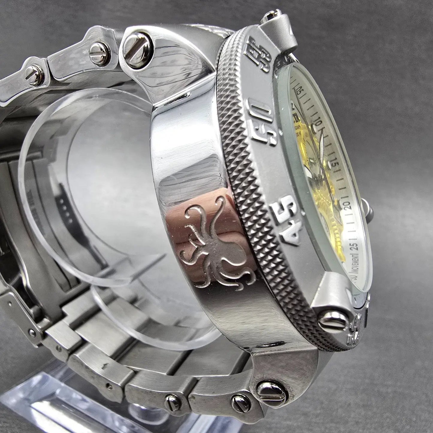 Invicta Sub Aqua Chronograph Watch Men 50mm White Dial Steel Date 27871 New Batt3