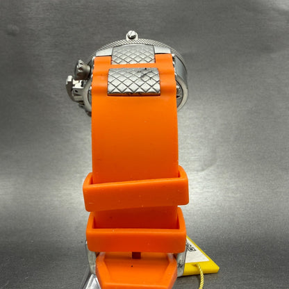 Invicta Sub Aqua Noma Chronograph Watch Men 50mm Orange Dial Steel 1378 New Batt7