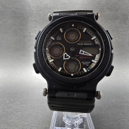 Casio G-Shock Mudman AW-570 Watch Men 44mm Black Green Alarm Chronograph PARTS6