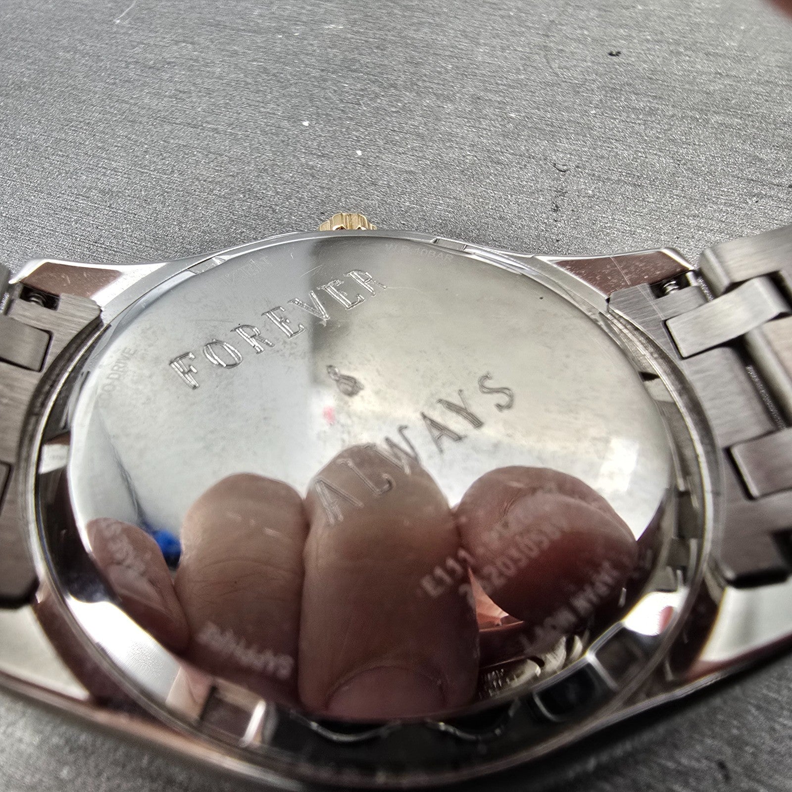 Citizen Eco-Drive Watch Men 41mm Brown Dial Two Tone Date E111-S126657 Runs9