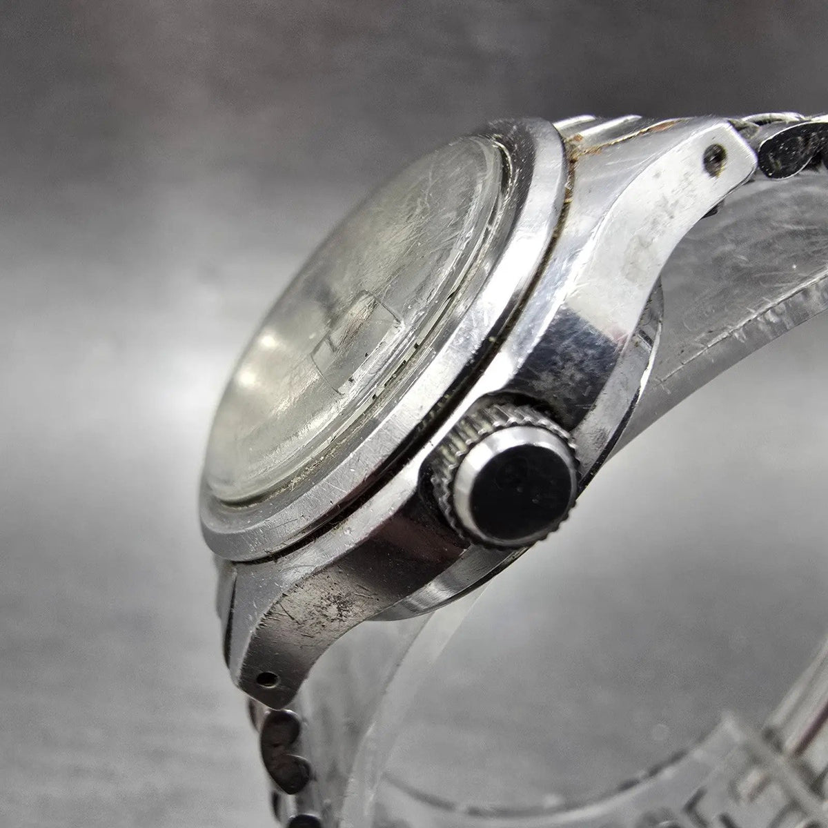 Seiko Automatic Watch Women 25mm White Dial Steel Date 2205-0410 PARTS VTG3