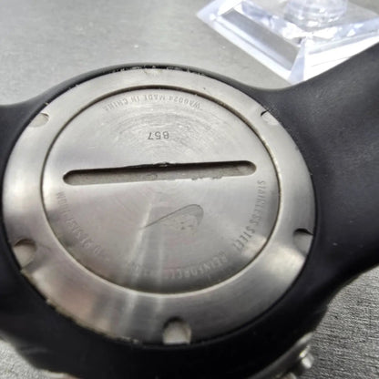 Nike Oregon Digital Watch Men 45mm Black Silver Alarm Chronograph READ! New Batt9