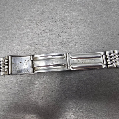 Seiko Beads Of Rice Bracelet 19mm Stainless Steel Silver Tone Tri Folding ClaspK15