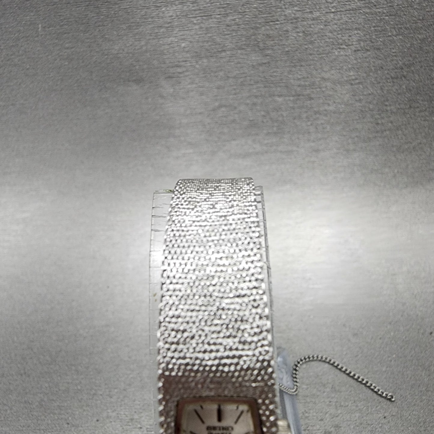 Seiko Tank Watch Women 12mm Silver Dial Silver Tone 13205039 New Battery4