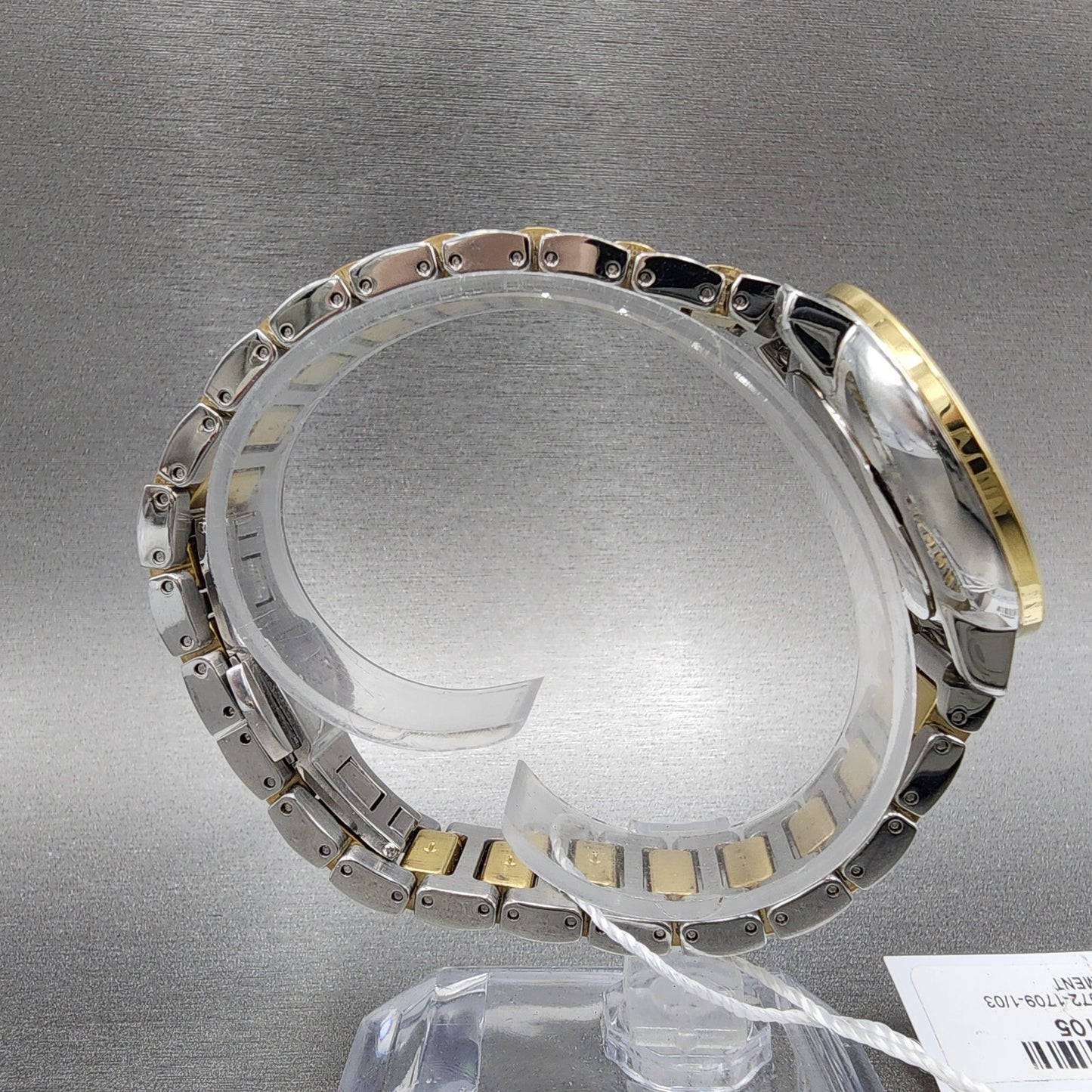 Movado Bold Watch Women 34mm White Dial Two Tone Round Bracelet 36005198