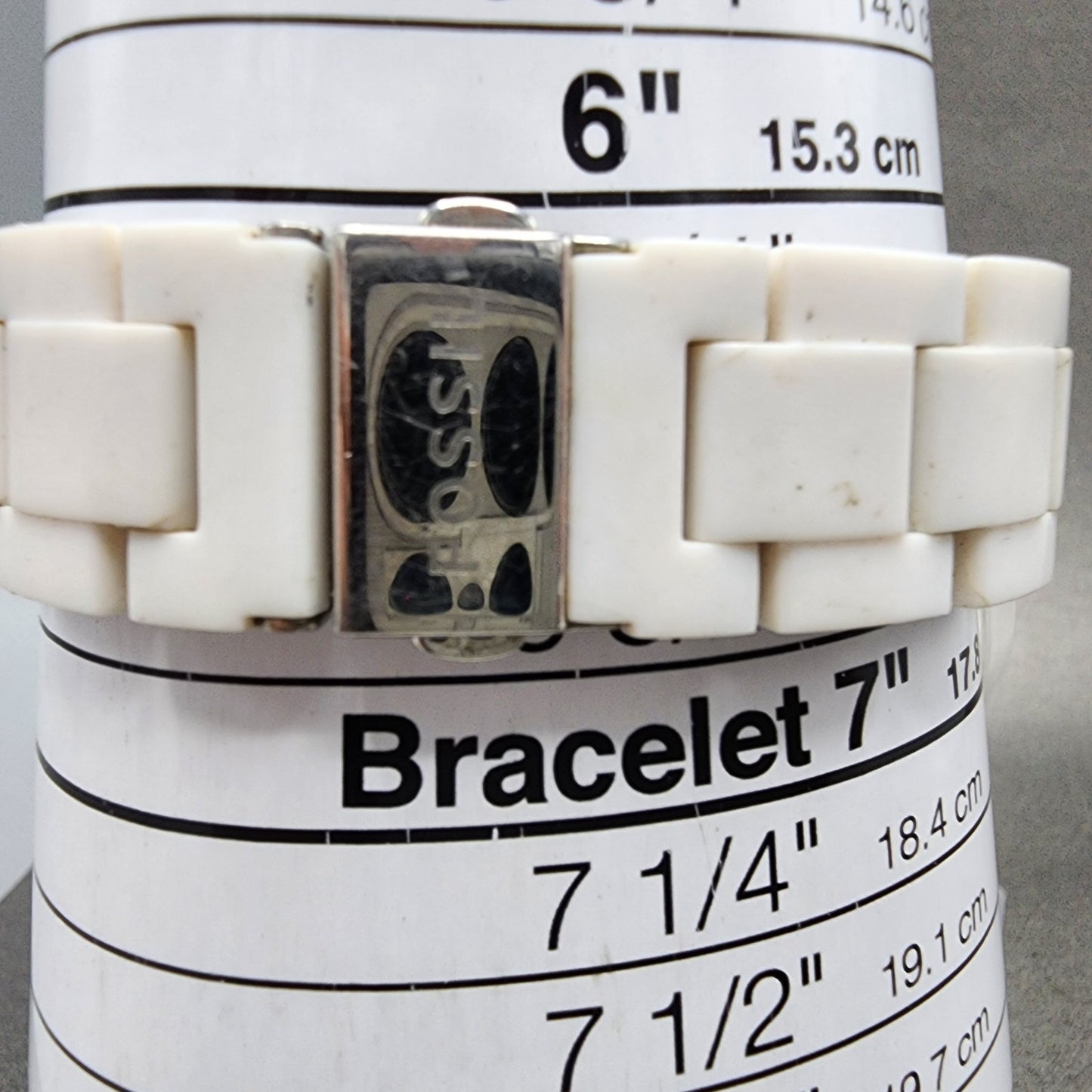 Fossil Stella Watch Women 38mm White Dial White Tone Round ES2444 New Battery10