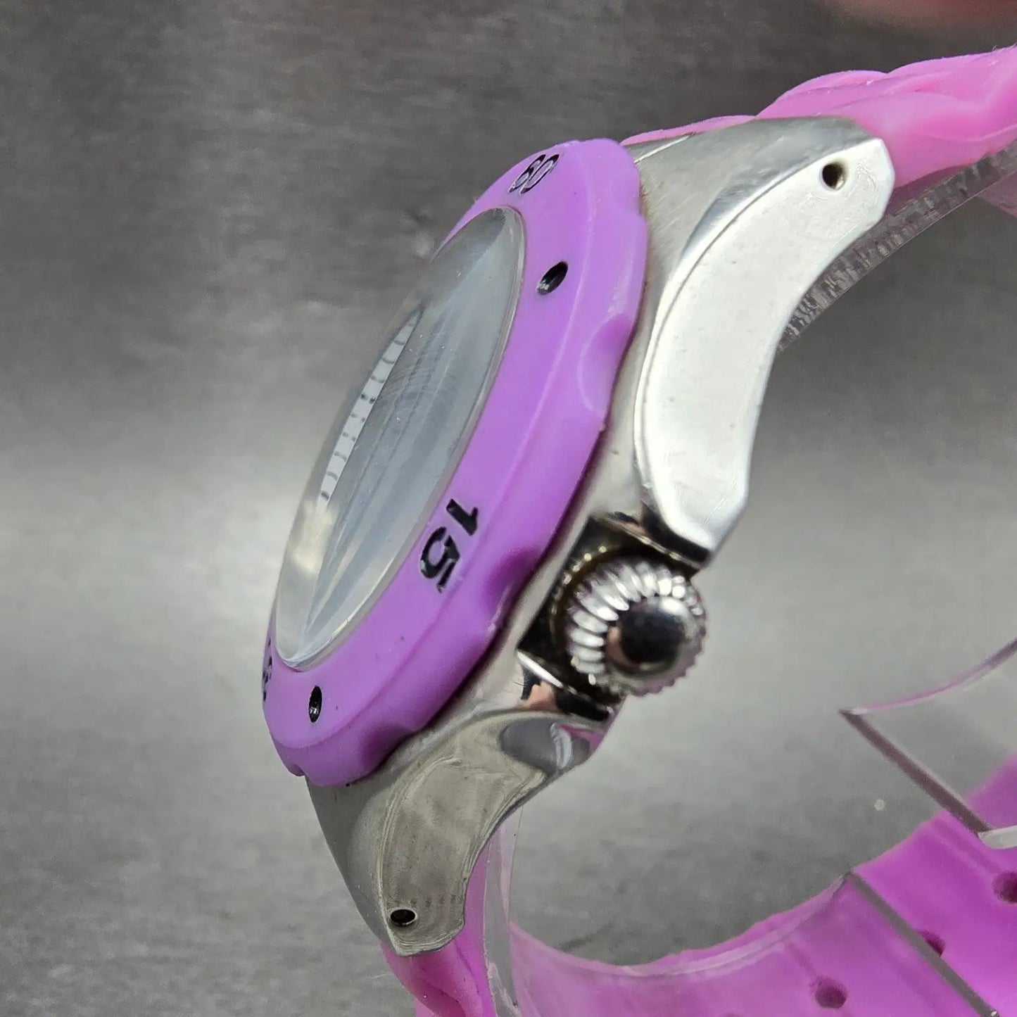 Invicta Angel Dive Watch Women 38mm White Dial Steel Purple Daydate 0698 New Bat2