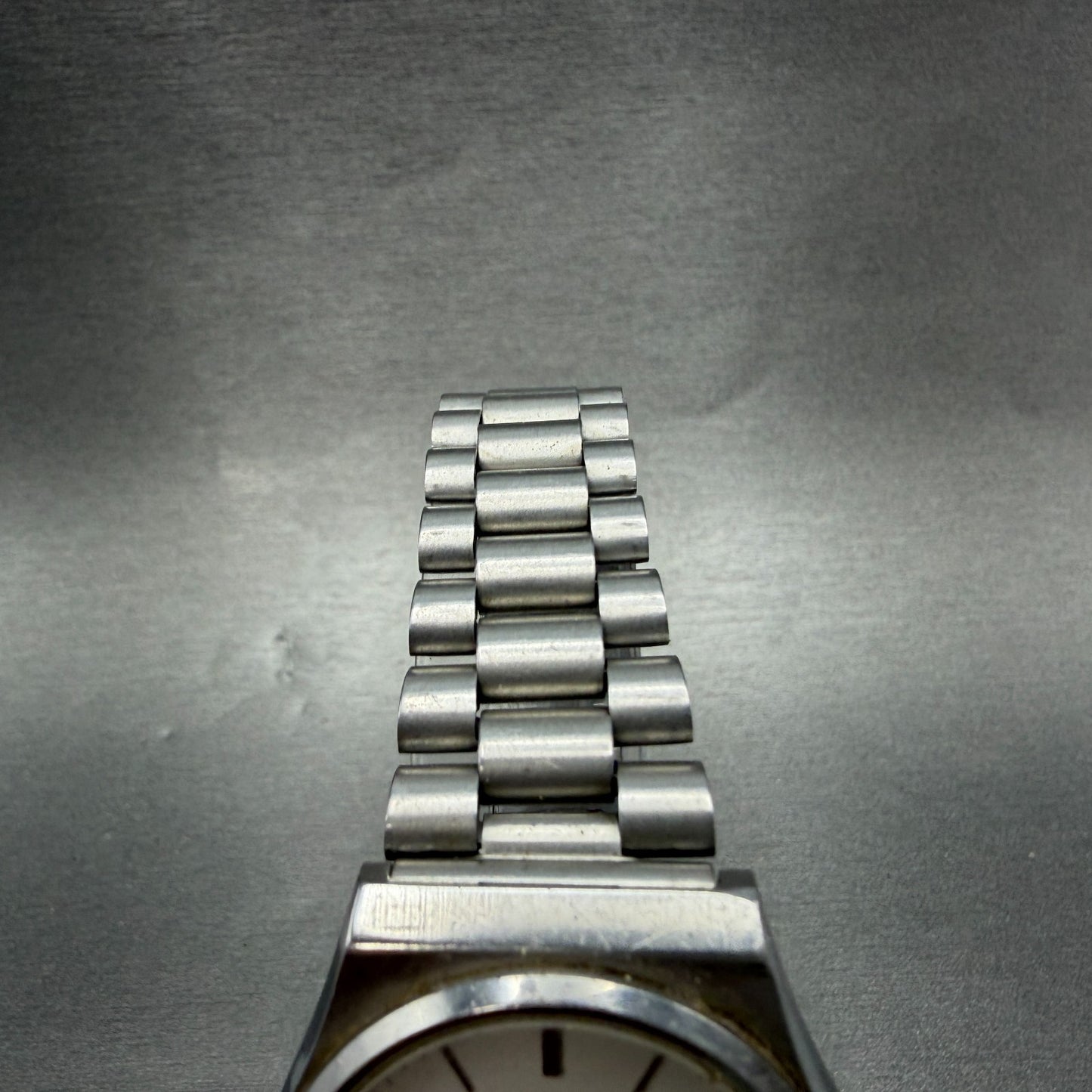 Casio Watch Men 34mm Silver Dial Silver Tone Daydate Round MMW-80 PARTS5