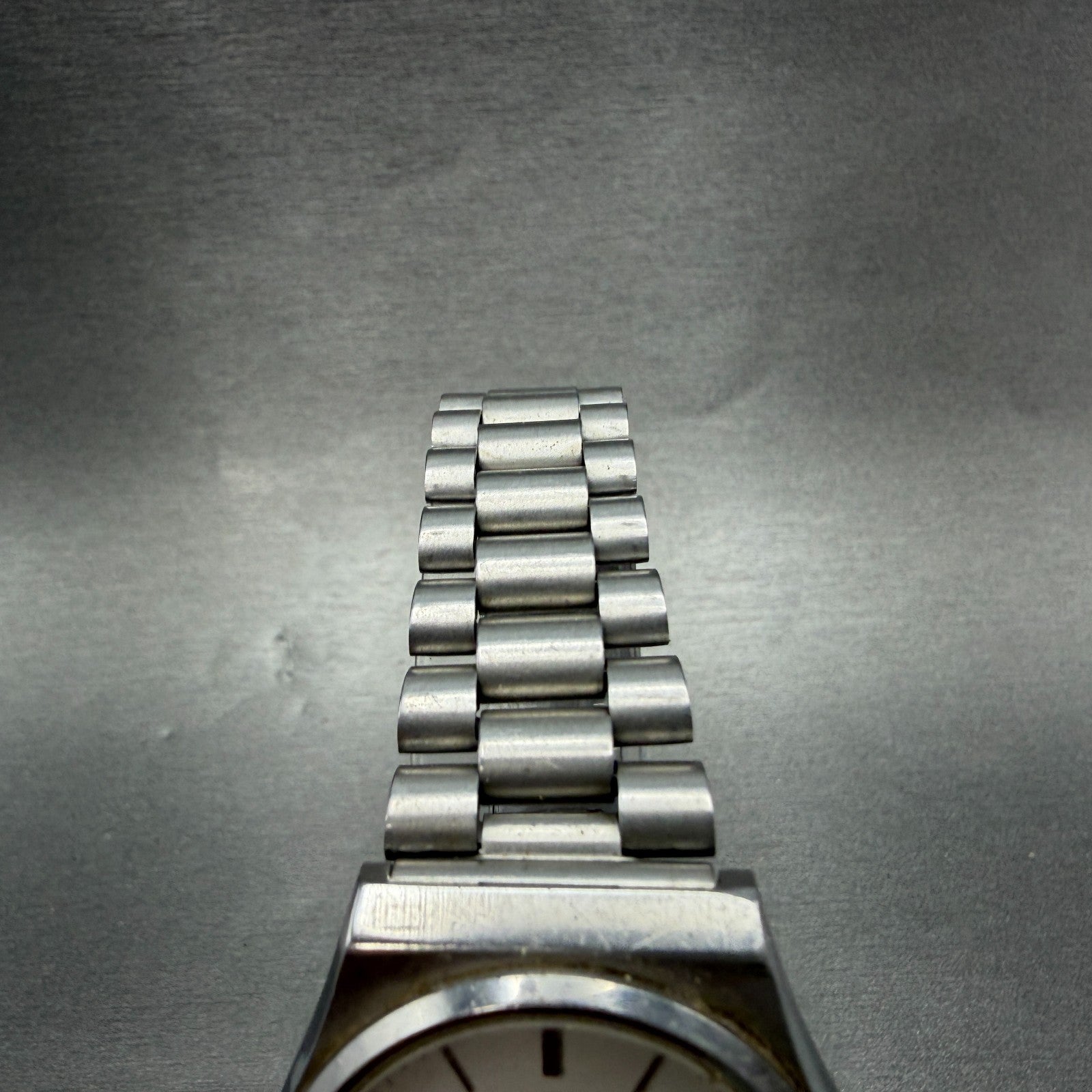 Casio Watch Men 34mm Silver Dial Silver Tone Daydate Round MMW-80 PARTS5