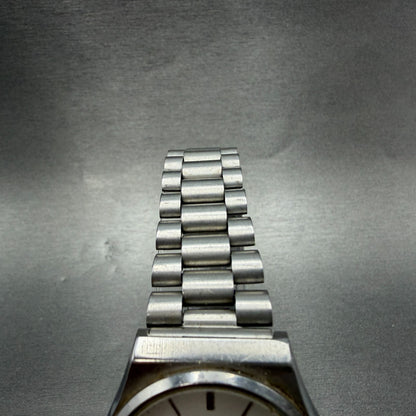 Casio Watch Men 34mm Silver Dial Silver Tone Daydate Round MMW-80 PARTS5