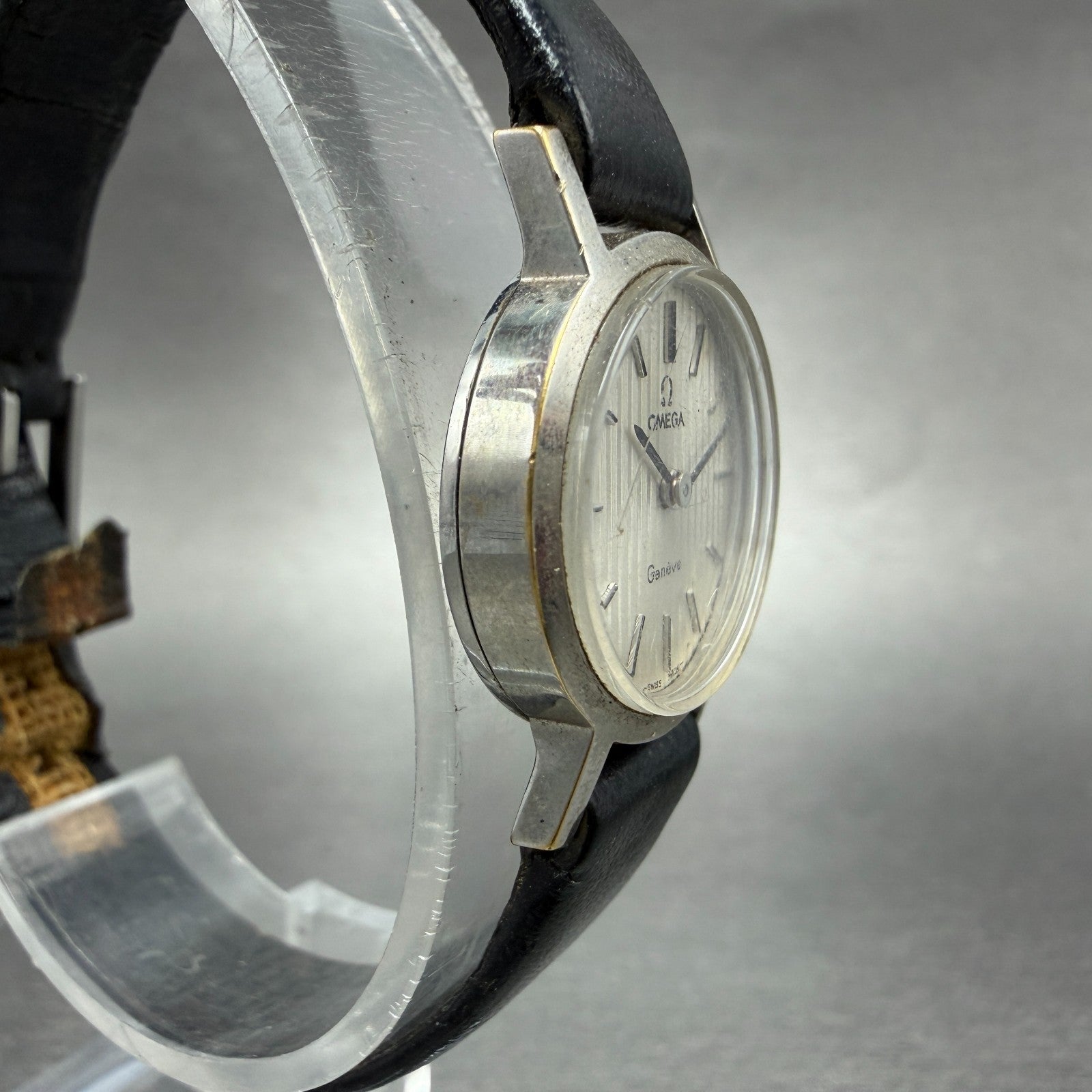 Omega Geneve Watch Women 23mm White Dial White Gold Plated 511.9412 Cal620 PARTS4
