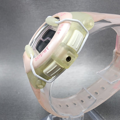 Casio BabyG Watch Women 42mm Digital Pink Clear Alarm Chrono BGT110 Pinga2