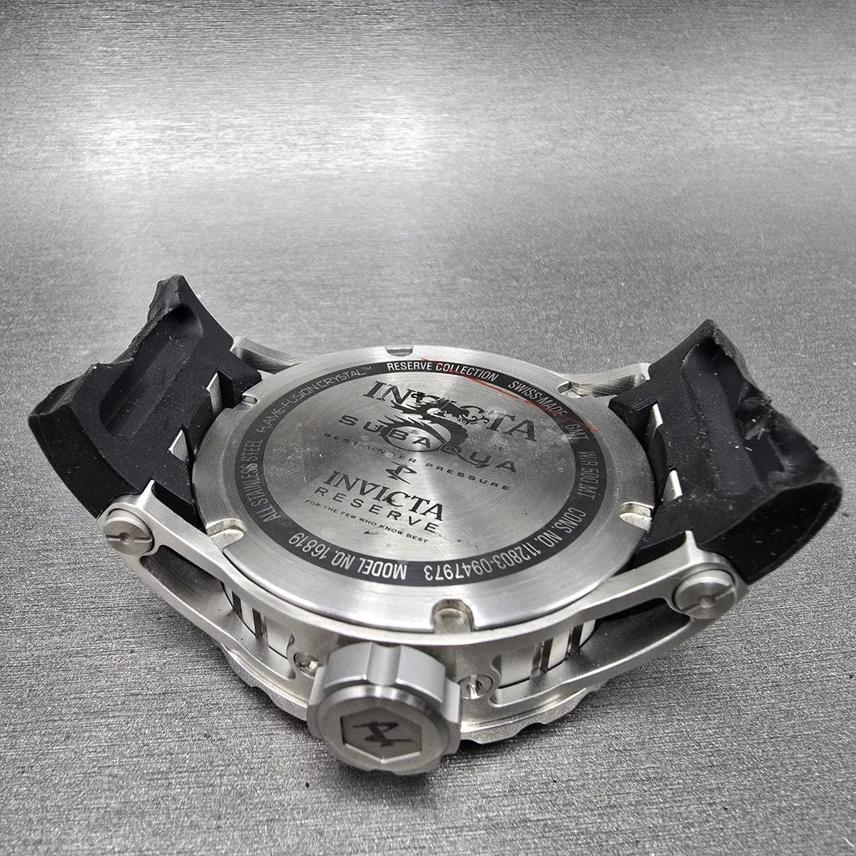 Invicta Subaqua Reserve GMT Watch Men 51mm Rose Gold & Silver 16819 Date PARTS11