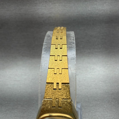 Seiko Watch Women 17mm Champagne Dial Gold Tone Rectangle 7321-5399 New Battery4