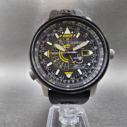 Citizen Promaster Sikorsky Watch Men 42mm Gray Dial Steel Date GMT BJ7004-43H5
