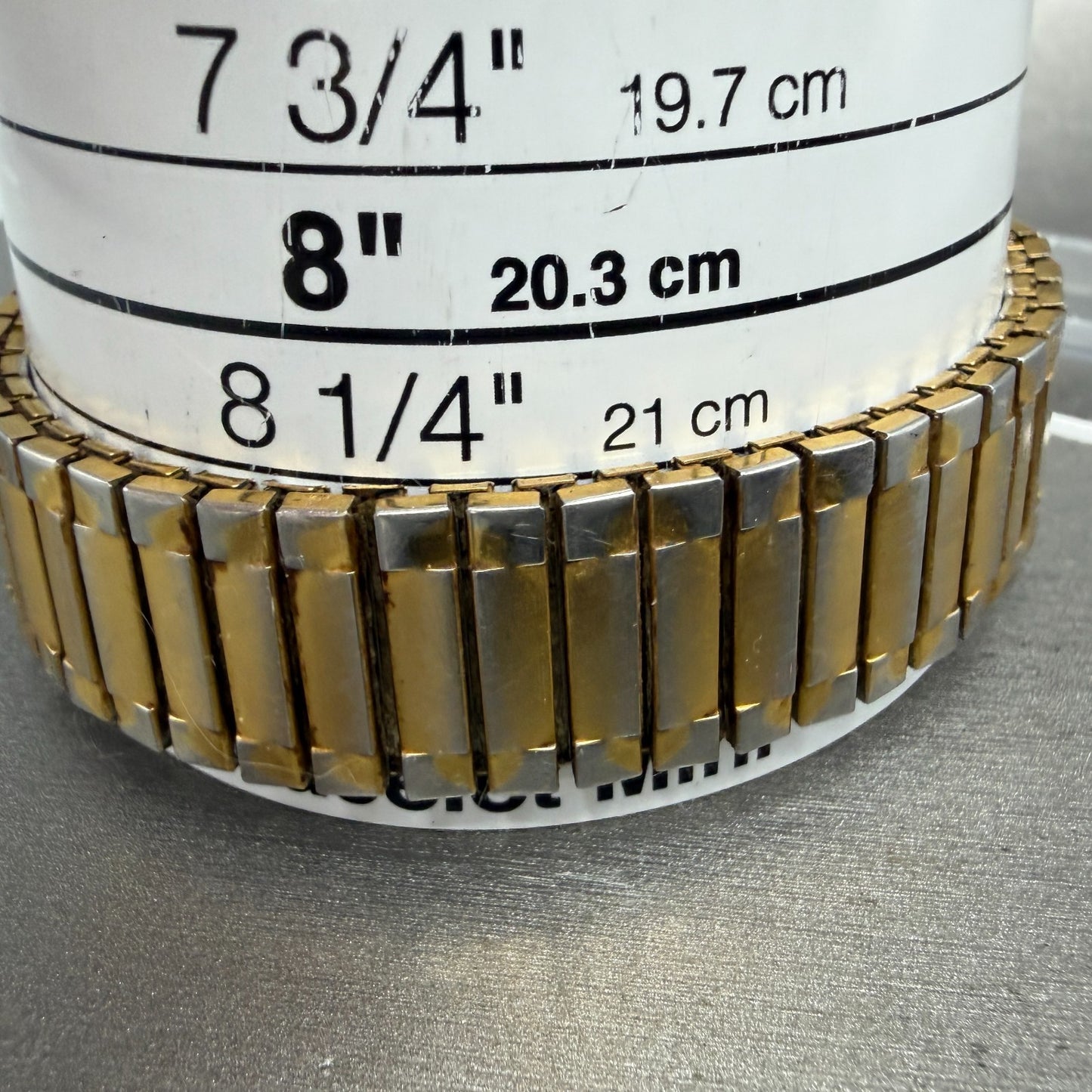 Seiko Tank Watch Men 24mm Gold Dial Gold Tone Rectangle V701-5E10 PARTS11