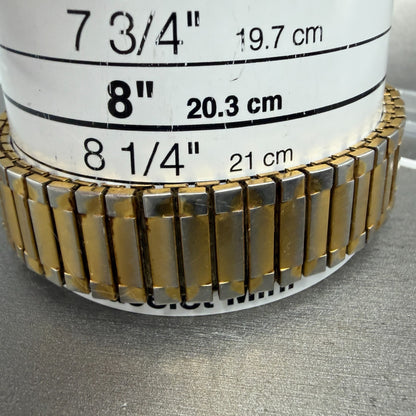 Seiko Tank Watch Men 24mm Gold Dial Gold Tone Rectangle V701-5E10 PARTS11