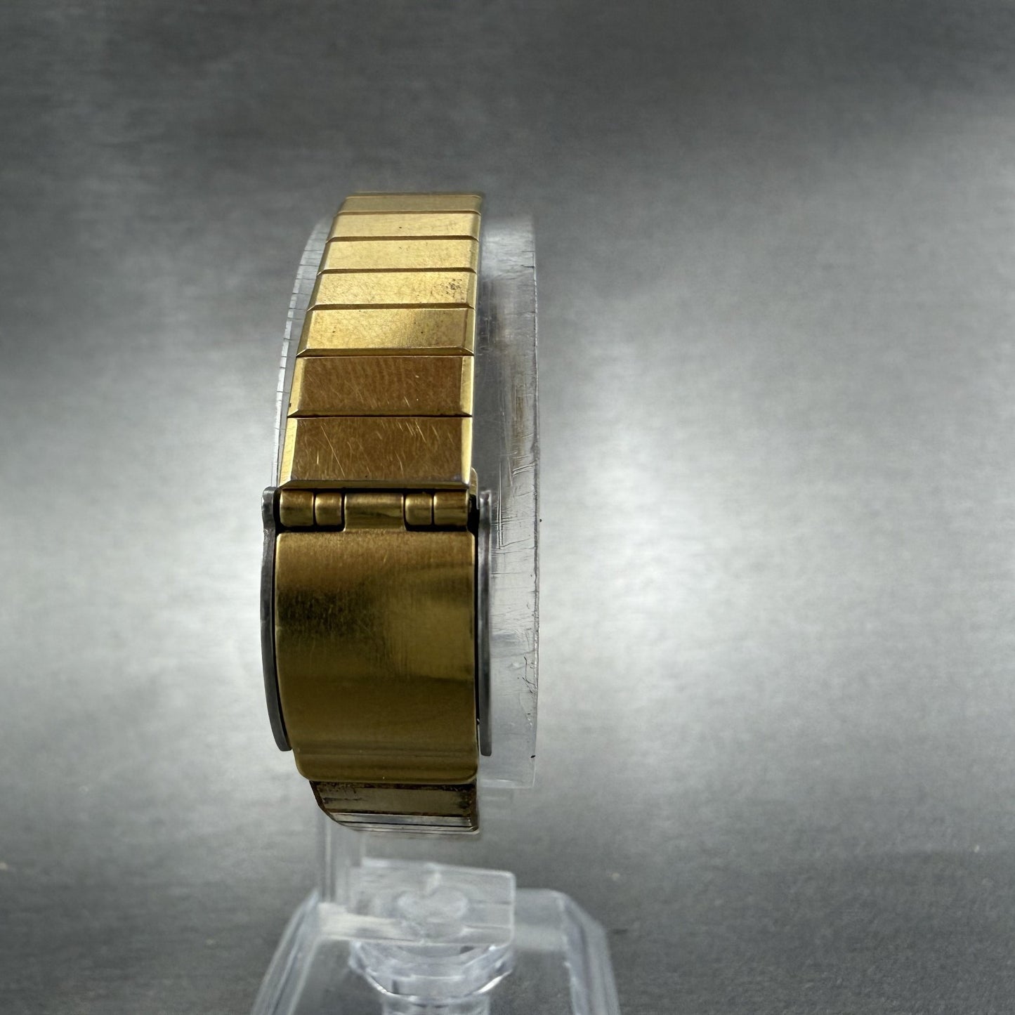 Seiko Tank Watch Women 20mm Champagne Dial Gold Tone VTG 2C21-5080 New Battery7
