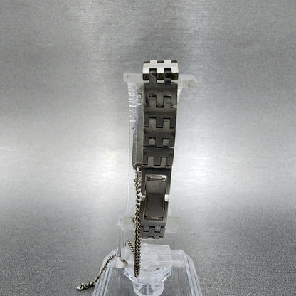 Seiko Tank Watch Women 12mm Black Dial Silver Tone Manual 15203670 PARTS8