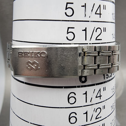 Seiko Sq Watch Women 23mm Silver Dial Silver Tone Date 85220059 New Battery10