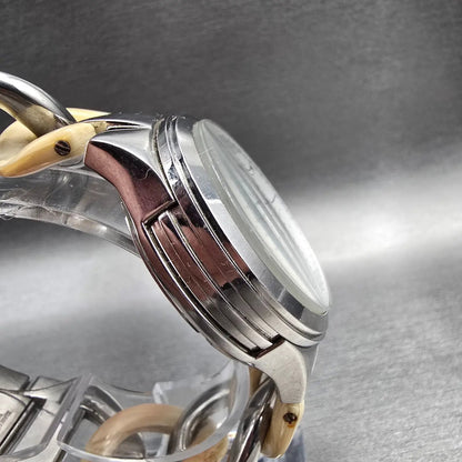 Michael Kors Runway Watch Women 38mm Silver Dial Chrono Alarm MK4263 New Battery3