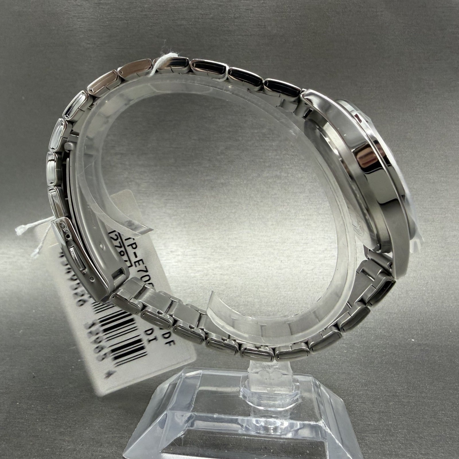 Casio MTP-E700 Watch Men 39mm White Dial Silver Tone Date Metal Bracelet Round8