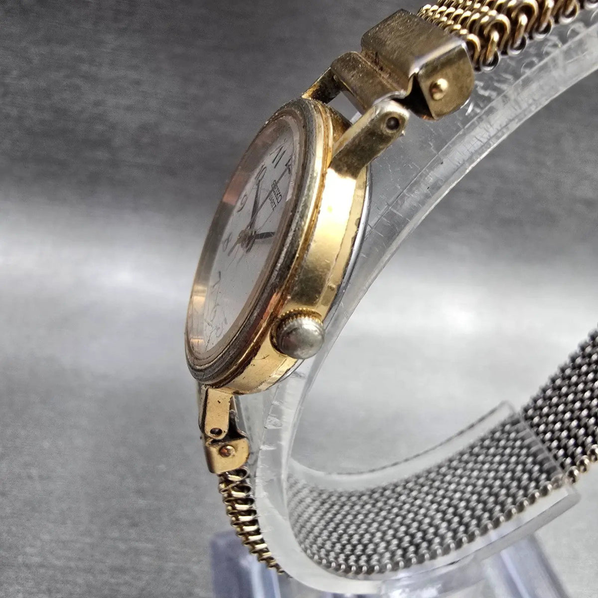 Seiko Watch Women 23mm White Dial Gold Tone Round 7321-0100 New Battery VTG JP32