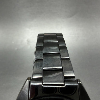 Seiko Again R Dive Watch Women 35mm Black Dial Black Tone Date Round New batt4