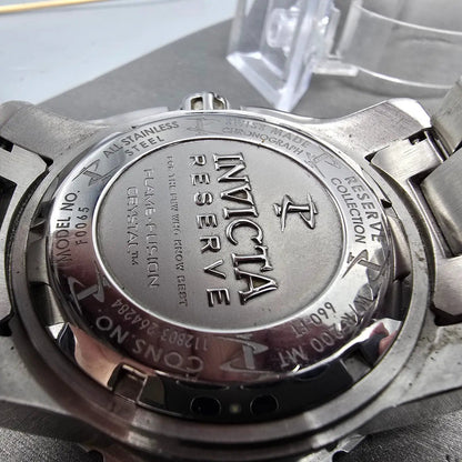 Invicta Reserve Leviathan Chronograph Watch Men 55mm MOP Dial Silver Date NewBat10