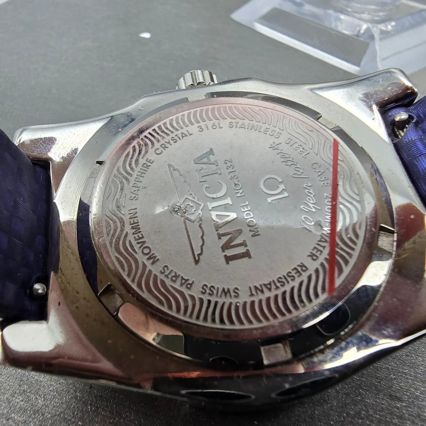 Invicta Watch Men 42mm Blue Dial Silver Tone Date Round 3132 New Battery9