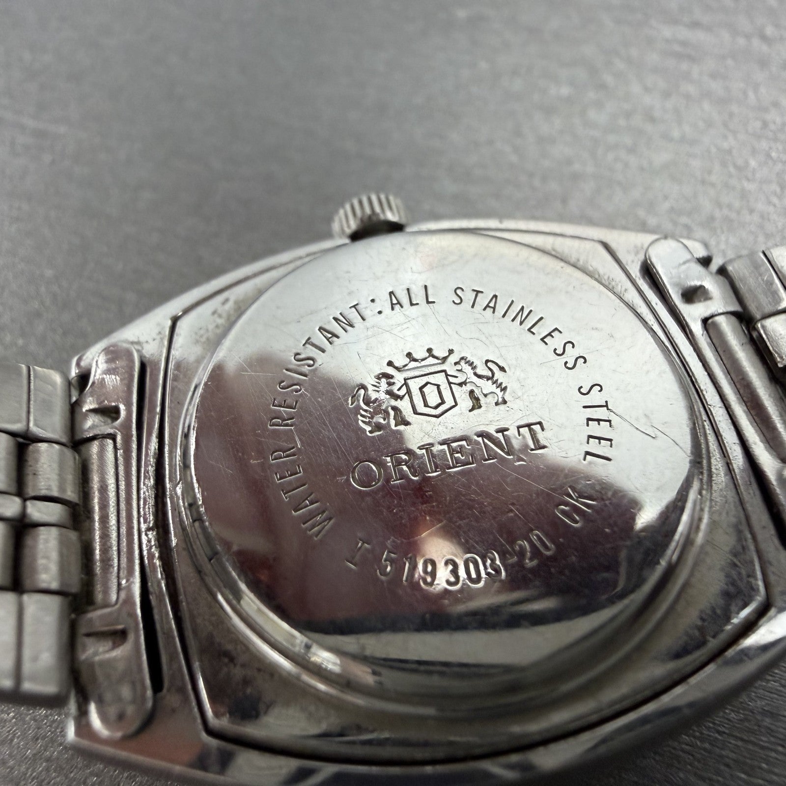 Orient Watch Women 24mm Blue Dial Silver Tone Day date Rectangle New Battery9