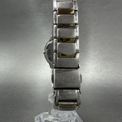 Seiko Watch Women 27mm White Dial Two Tone Round 7N00-0AD0 New Battery7