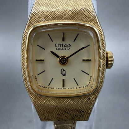 Citizen CQ Watch Women 16mm Champagne Dial Gold Tone 3220891422 New Battery1