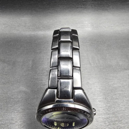 Fossil Blue Watch Men 35mm Blue Dial Silver Tone Daydate BQ-9086 New Battery4