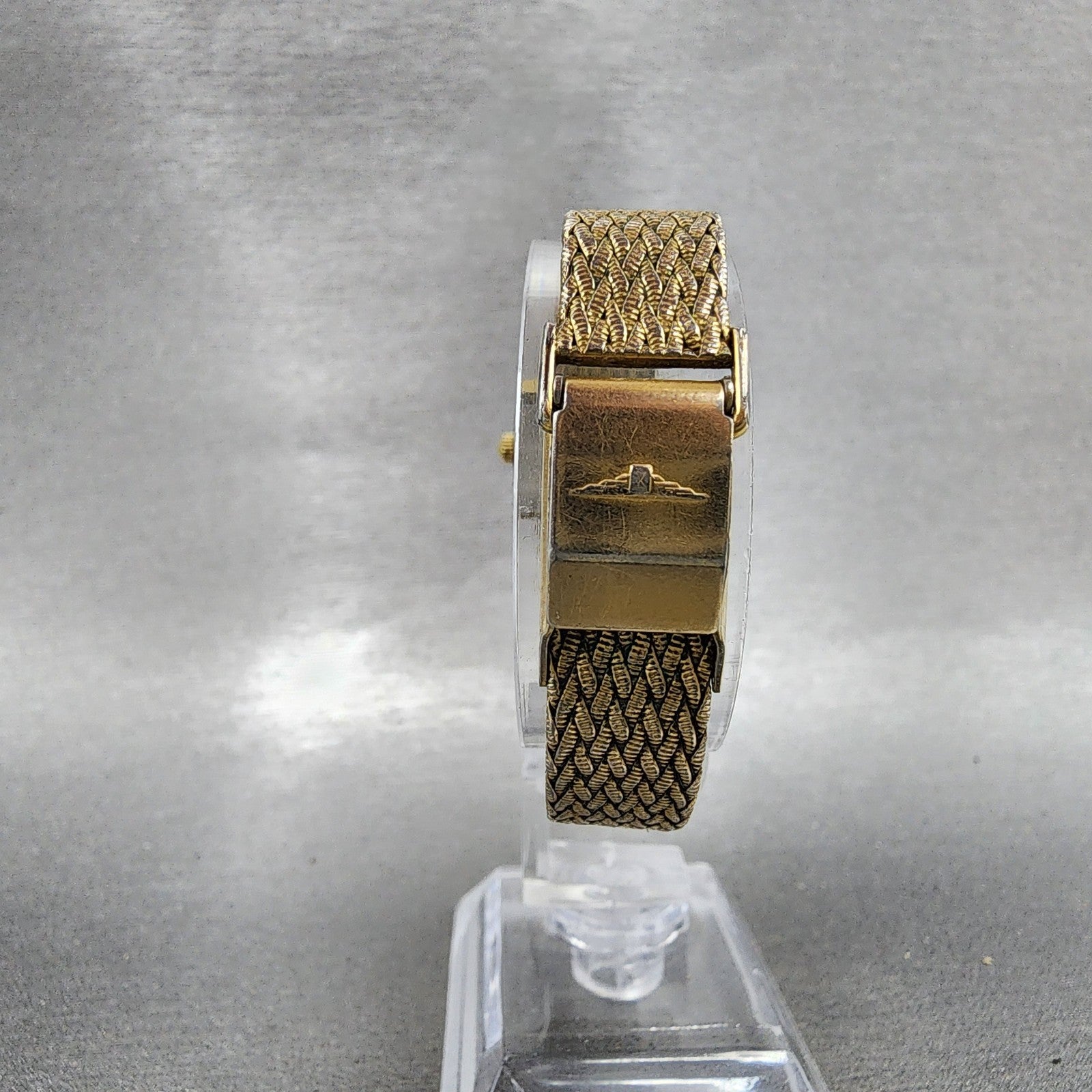 Longines Watch Women 22mm Champagne Dial Gold Plated Rectangle New Battery7