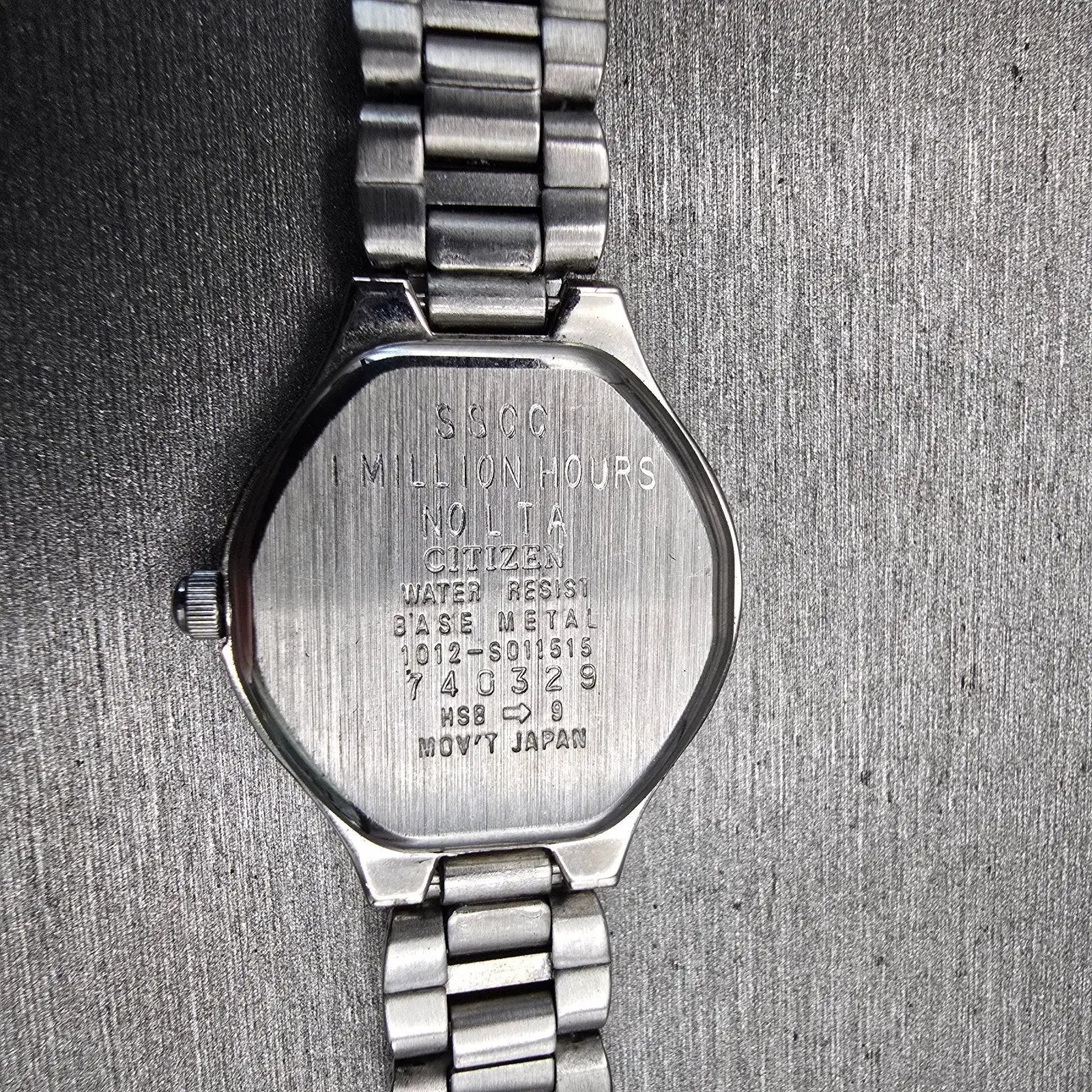 Citizen Watch Women 23mm White Dial Silver Tone Date Round 1012-S011615 New Batt10