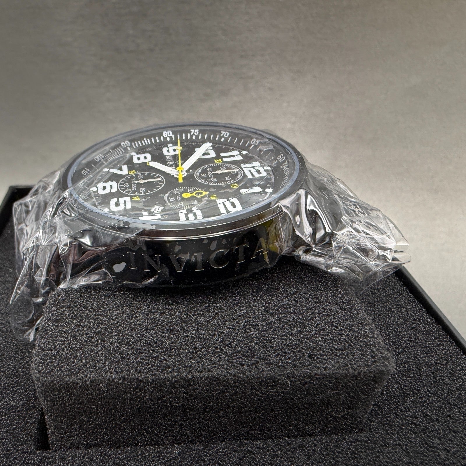 Invicta I-Force Chrono Watch Men 46mm Black Dial Black Tone Date 3332 NIB6