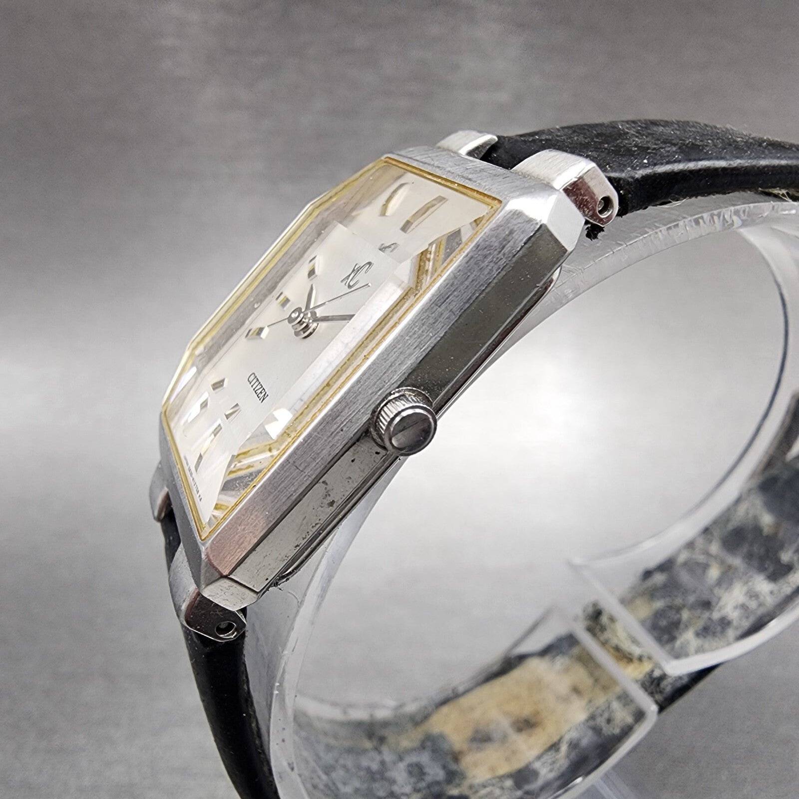 Citizen XC Tank Watch Women 19mm Silver Dial Silver Tone Rectangle New Battery2