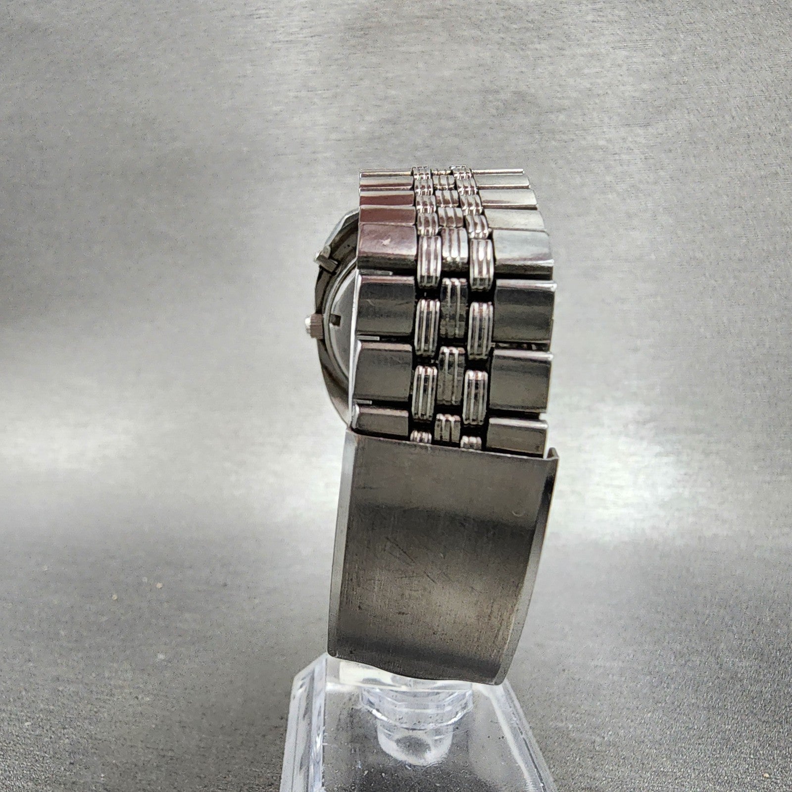 Orient AAA Deluxe Watch Men 37mm White Dial Silver Tone Daydate Cushion PARTS7