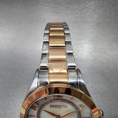Invicta Angel Watch Women 32mm MOP Dial Two Tone Round 31109 New Battery