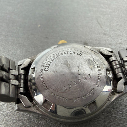 Citizen CQ Watch Women 25mm Silver Dial Two Tone Daydate 1002-R15119 New Battery9