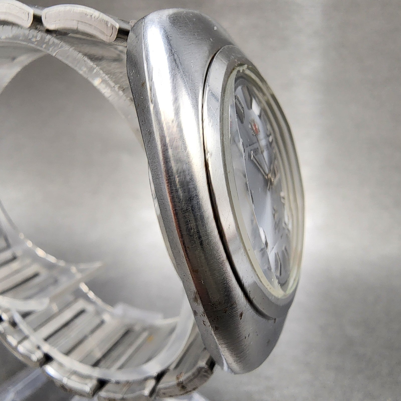 Orient AAA Deluxe Racer Watch Men 38mm Silver Dial Steel Daydate Automatic Runs3