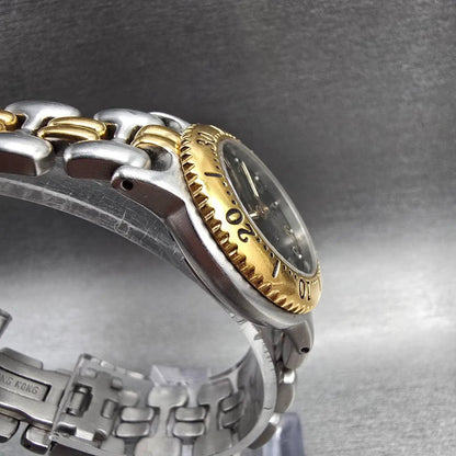 Bulova Marine Star Watch Women 27mm Gray Dial Two Tone Date Round 98M13 New Batt3