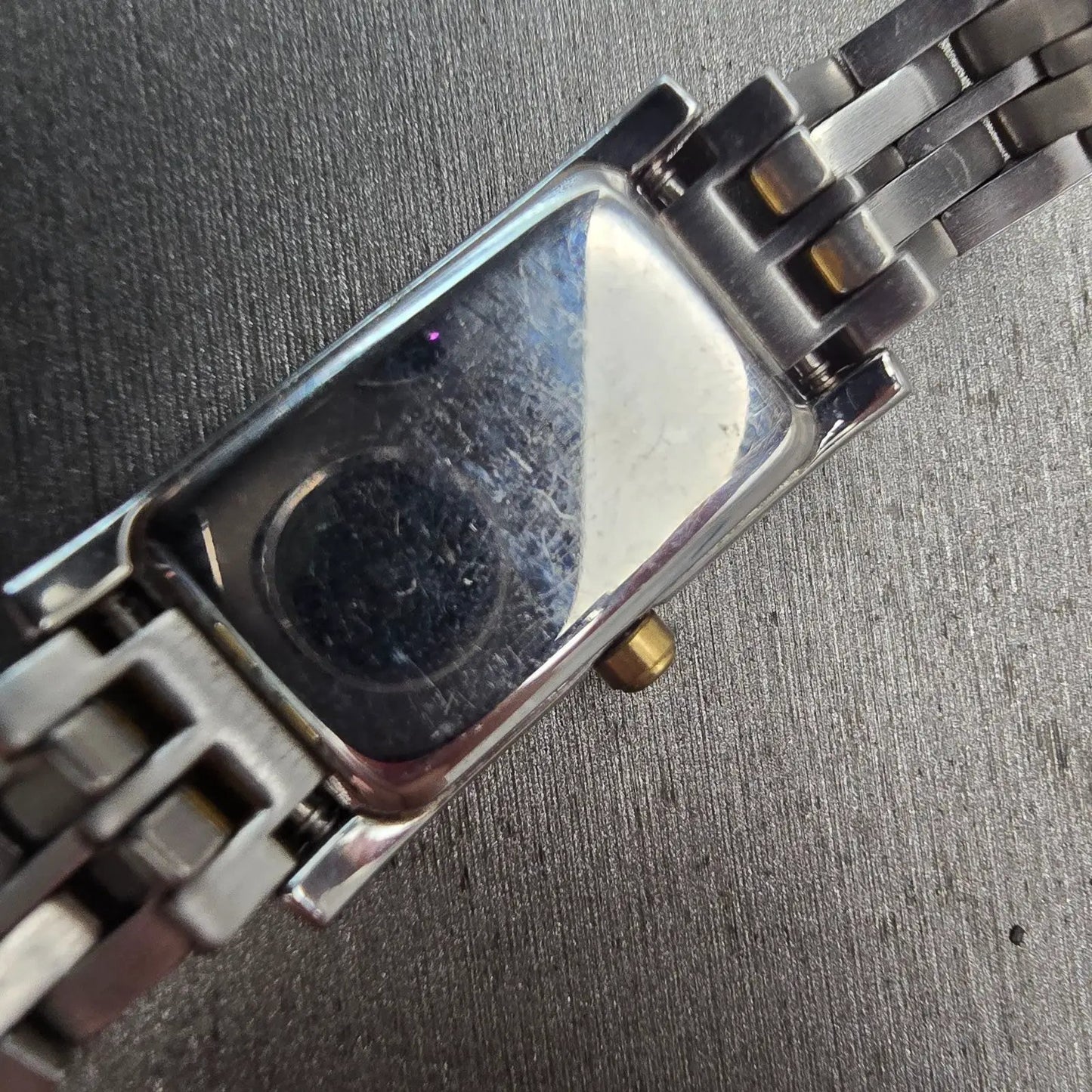 Citizen Eco-Drive Tank Watch Women 14mm White Dial Gemmed Rectangle G620 Works10