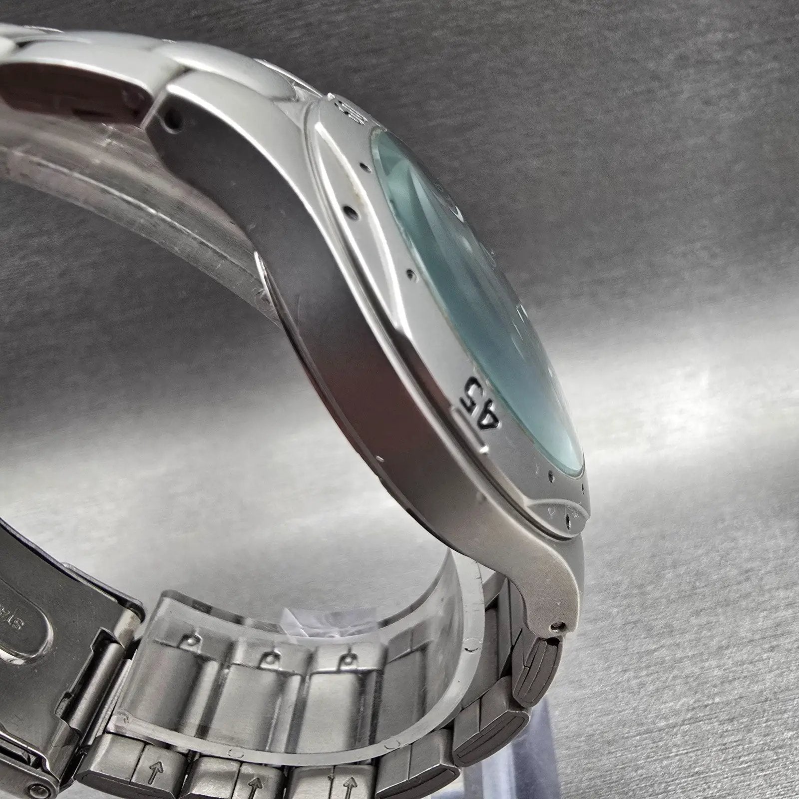 Seiko Pulsar Watch Men 37mm Blue Dial Silver Tone Date VX32-X206 New Battery3