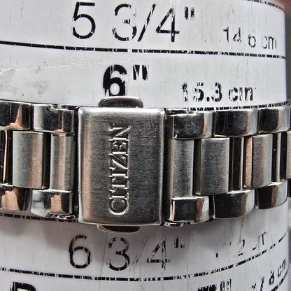 Citizen Eco-Drive Riva Watch Women 26mm MOP Dial Silver Gemmed E011-S043697 Runs10