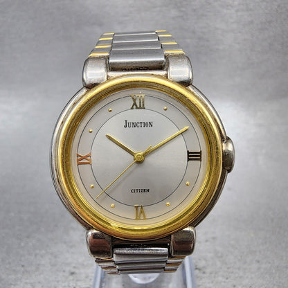 Citizen Junction Watch Unisex 31mm Gray Dial Two Tone Round 6031343573 New Batt0