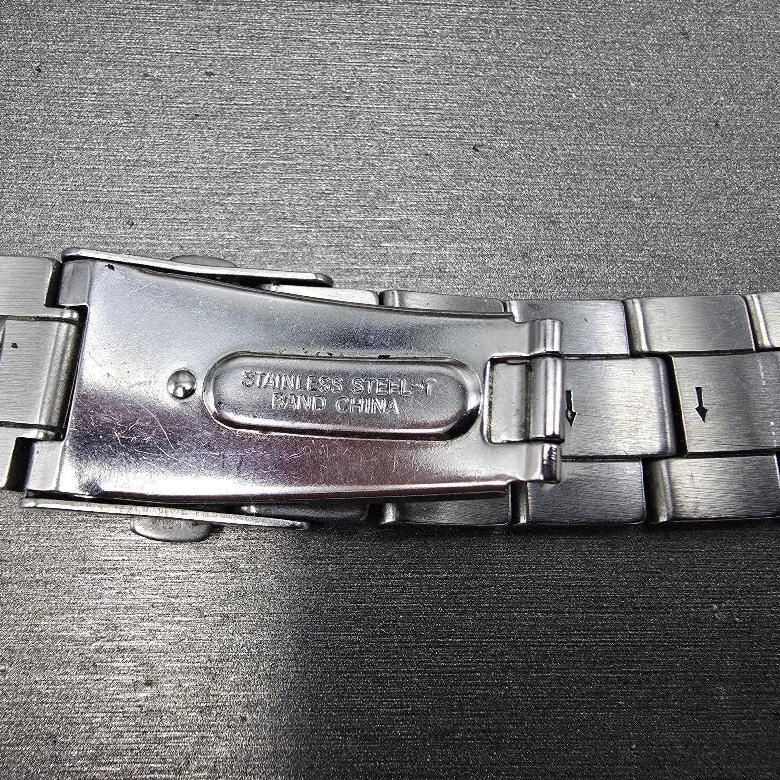 Seiko Bracelet 20mm Stainless Steel Silver Tone Tri Folding Clasp 4A5G1CI Japan13