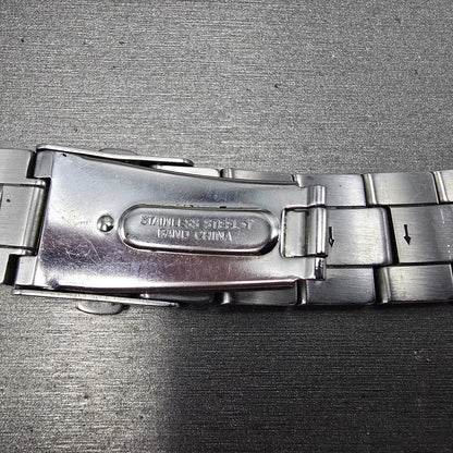 Seiko Bracelet 20mm Stainless Steel Silver Tone Tri Folding Clasp 4A5G1CI Japan13